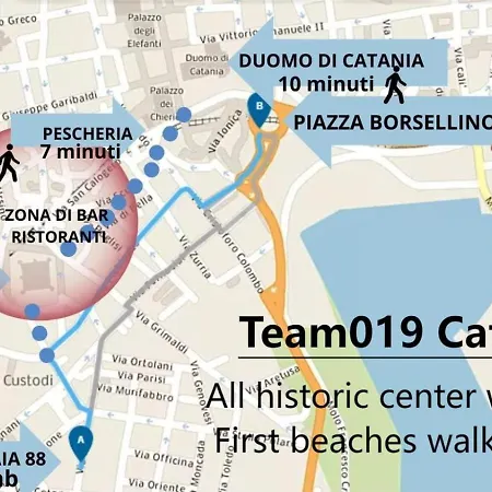 Team019 Vacation Susy Near Baroque Catanes Vulcano Etna Apartman *